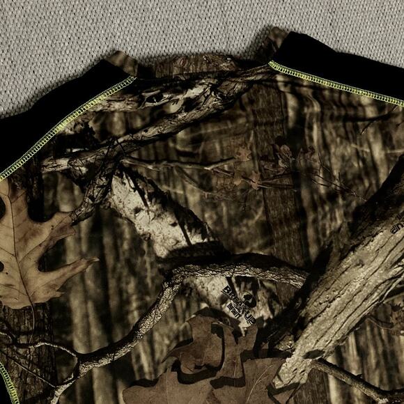 Mossy Oak Break-Up Performance Shirt Men's 2XL Brown Camo Dri-More Tech Hunting - Picture 7 of 11